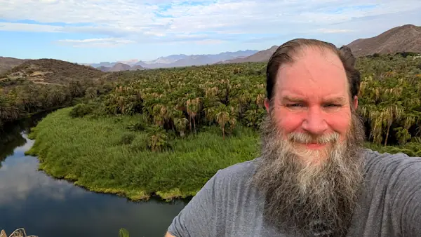 WanderBeard Overlooking the River In Mulege Mexico