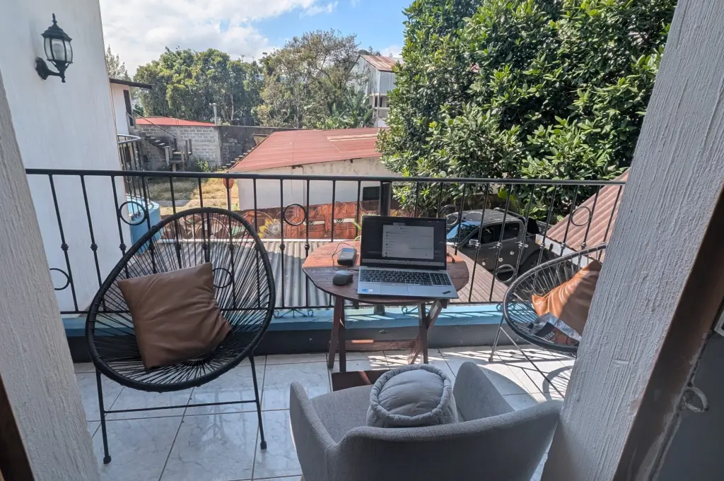 Western Highlands Of Guatemala - Venturing West To The Seldom Visited Part Of The Country - Part 1 Balcony At Hostel Casa Tenango in Coban, Guatemala