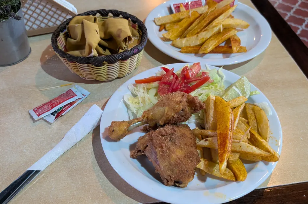 Huehuetenango, Zaculeu & Why You Should Visit Guatemala’s Amazing Western Highlands (Part 2) Fried Chicken Dinner At La Criola Restaurant, Huehuetenango, Guatemala