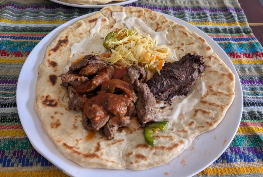 Floating Down The Rio Dulce For A Week, Discovering Guatemala’s Hidden Gem! Guatemalan Baleada con Carne From Antojitos Gaby in Livingston Rio Dulce, Guatemala