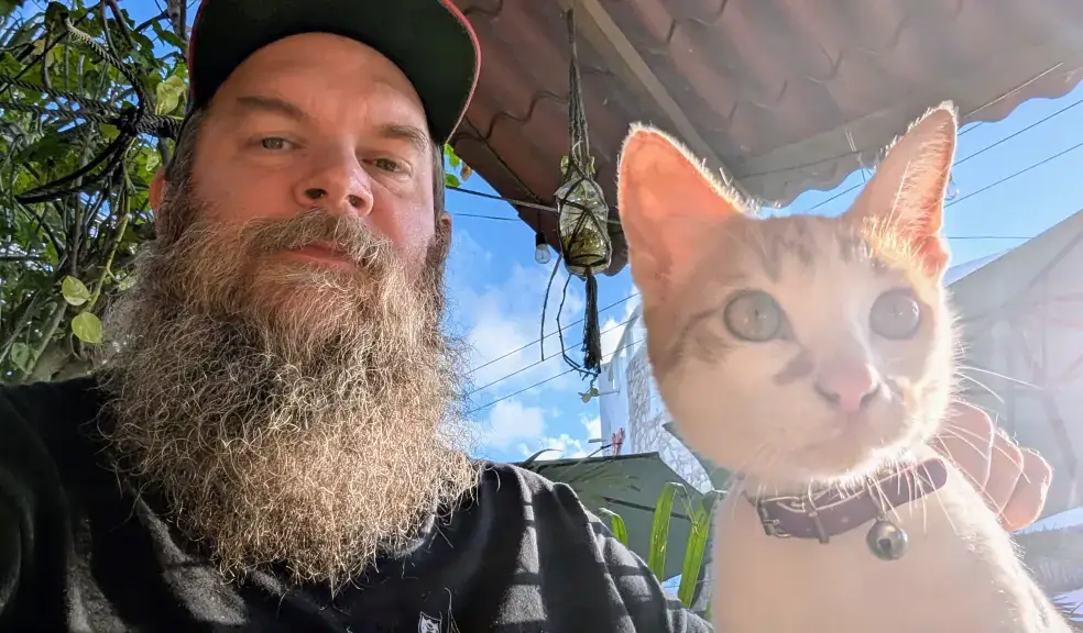 My Thoughts on Dogs and Cats and the Terrible Way Many Tourists Often Treat Them. My Lunch Date On Isla Holbox, Quintana Roo, Mexico