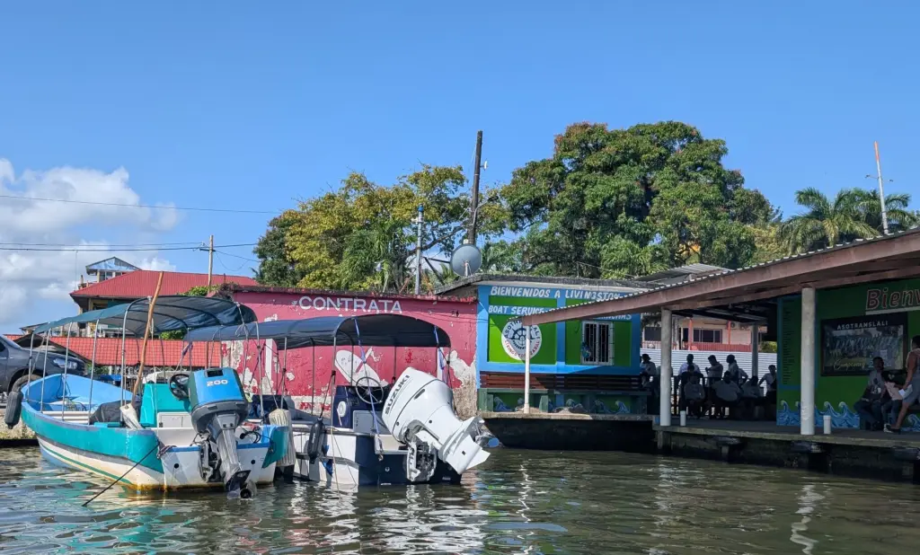 Western Highlands Of Guatemala - Venturing West To The Seldom Visited Part Of The Country - Part 1 Water Taxi Docks At Livingston on Rio Dulce, Guatemala