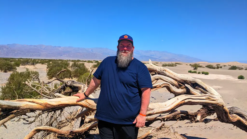 WanderBeard Standing At Mesquite Flat Sand Dunes Death Valley CA WanderBeard