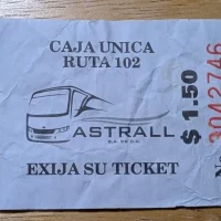 Bus Ticket Astrall Autobus El Zonte San Salvador Route 102 El Salvador Bus Ticket Astrall Autobus El Zonte San Salvador Route 102 El Salvador