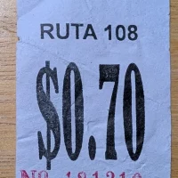 Bus Ticket Route 108 Joya De Ceren El Salvador Santa Ana Bus Ticket Route 108 Joya De Ceren El Salvador Santa Ana