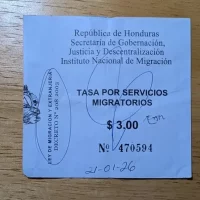 Immigration Entry Pass to Honduras from El Salvador Immigration Entry Pass to Honduras from El Salvador