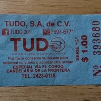 Santa Ana to San Salvador Bus Receipt Route 201 Santa Ana to San Salvador Bus Receipt Route 201