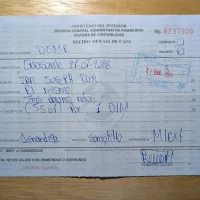 Payment Receipt For Entry Into Nicaragua at Guasaule Border Crossing Payment Receipt For Entry Into Nicaragua at Guasaule Border Crossing