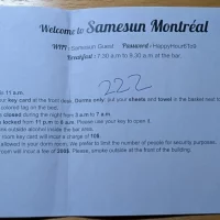 Info Sheet Samesun Hostel Montreal Quebec Canada Info Sheet Samesun Hostel Montreal Quebec Canada