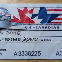 Luggage Tag Amtrak Montreal Canada Schenectady New York USA Luggage Tag Amtrak Montreal Canada Schenectady New York USA