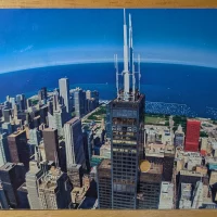Postcard Chicago Skydeck Sears Willis Tower USA Postcard Chicago Skydeck Sears Willis Tower USA