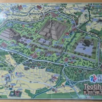 Back of Teotihuacan Mini Map And Guide, Teotihuacan, Mexico Back of Teotihuacan Mini Map And Guide, Teotihuacan, Mexico