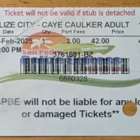 Belize Express Ferry Ticket from Belize City to Caye Caulker, Belize Belize Express Ferry Ticket from Belize City to Caye Caulker, Belize