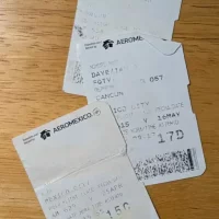 Boardig Pass Stubs To And From Mexico City From Cancun, Mexico Boardig Pass Stubs To And From Mexico City From Cancun, Mexico