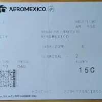 Boarding Pass From Mexico City, CDMX to Cancun, Quintana Roo, Mexico Boarding Pass From Mexico City, CDMX to Cancun, Quintana Roo, Mexico