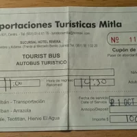 Bus Ticket from Oaxaca to Monte Alban Archaeological Site, Mexico Bus Ticket from Oaxaca to Monte Alban Archaeological Site, Mexico