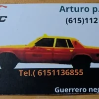 Business Card for Arturo Marin's Taxi Service in Guerrero Negro, Mexico Business Card for Arturo Marin's Taxi Service in Guerrero Negro, Mexico