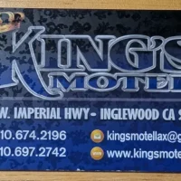 Business Card for King's Motel in Inglewood, California, USA Business Card for King's Motel in Inglewood, California, USA