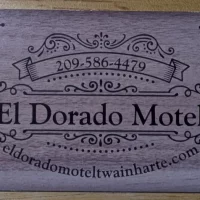 Business Card fror the (Awful) El Dorado Motel in Twain Harte, California, USA Business Card fror the (Awful) El Dorado Motel in Twain Harte, California, USA