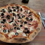 Capricciosa Pizza From Ristorante Da Bruno, Bacalar, Quintana Roo, Mexico Capricciosa Pizza From Ristorante Da Bruno, Bacalar, Quintana Roo, Mexico