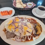 Chilaquiles From Café La Habana In Merida, Yucatan, Mexico Chilaquiles From Café La Habana In Merida, Yucatan, Mexico