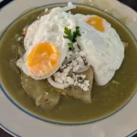 Chilaquiles Verde From Kafeina In Oaxaca, Mexico Chilaquiles Verde From Kafeina In Oaxaca, Mexico