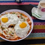 Chilaquiles From Taqueria Don Beto In Tulum, Quintana Roo, Mexico Chilaquiles From Taqueria Don Beto In Tulum, Quintana Roo, Mexico