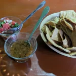 Chips And Salsas From Oasis Familiar In Valladolid, Yucatan, Mexico Chips And Salsas From Oasis Familiar In Valladolid, Yucatan, Mexico