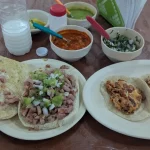 Chuleta Torta And Gringas Tacos From Mister Taco In Cozumel, Quintana Roo, Mexico Chuleta Torta And Gringas Tacos From Mister Taco In Cozumel, Quintana Roo, Mexico