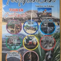 Front of Teotihuacan Mini Map And Guide, Teotihuacan, Mexico Front of Teotihuacan Mini Map And Guide, Teotihuacan, Mexico