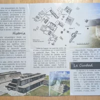 Inside of Tourist Brochure for Zaculeu, Huehuetenango, Guatemala Inside of Tourist Brochure for Zaculeu, Huehuetenango, Guatemala