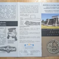Outside of Tourist Brochure for Zaculeu, Huehuetenango, Guatemala Outside of Tourist Brochure for Zaculeu, Huehuetenango, Guatemala