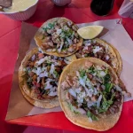 Pastor Tacos From Taqueria Mateo In Holbox, Quintana Roo, Mexico Pastor Tacos From Taqueria Mateo In Holbox, Quintana Roo, Mexico