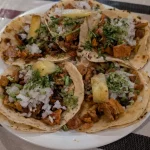 Pastor Tacos From Taqueria El Ayuujk In Oaxaca, Mexico Pastor Tacos From Taqueria El Ayuujk In Oaxaca, Mexico