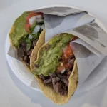Two Carne Asada Tacos, Tacos El Gordo, Tijuana, Mexico, Dated August 1, 2024 Two Carne Asada Tacos, Tacos El Gordo, Tijuana, Mexico, Dated August 1, 2024